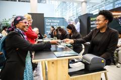 High-end corporate event with professional hospitality staff